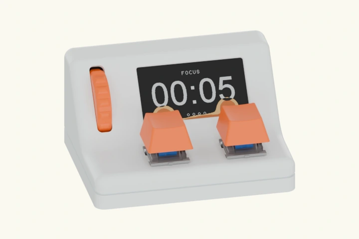 lith with both keys facing you. The block runs out, the device buzzes, the screen turns green for a break; the second key is tapped and the break is skipped, then held down until the screen switches to the break length for the wheel to edit
